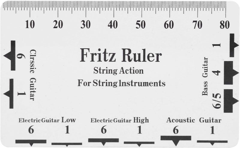 Gitarrenlineal, Edelstahl Straight Groove Design Gitarrenhals Straight Edge Lineal String Action Lin