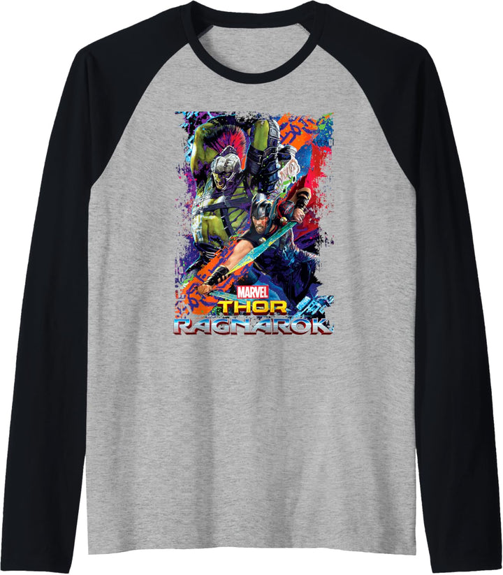 Marvel Thor Ragnarok Hulk Neon Pop Poster Raglan