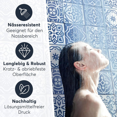 CREATISTO Klebefliesen Stickerfliesen Fliesenfolie - Stylische Sticker Aufkleber für Fliesen I Klebe