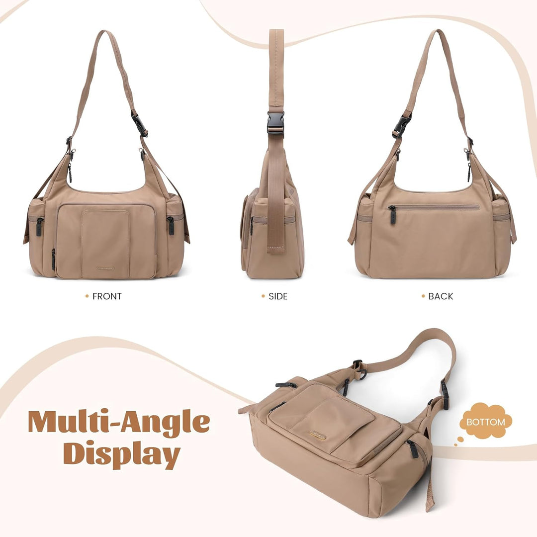 GOLF QUALITY Puffer Wickeltasche, 14 l, grosse Kapazität, Reise-Wickeltasche, Crossbody-Krankenhaus-