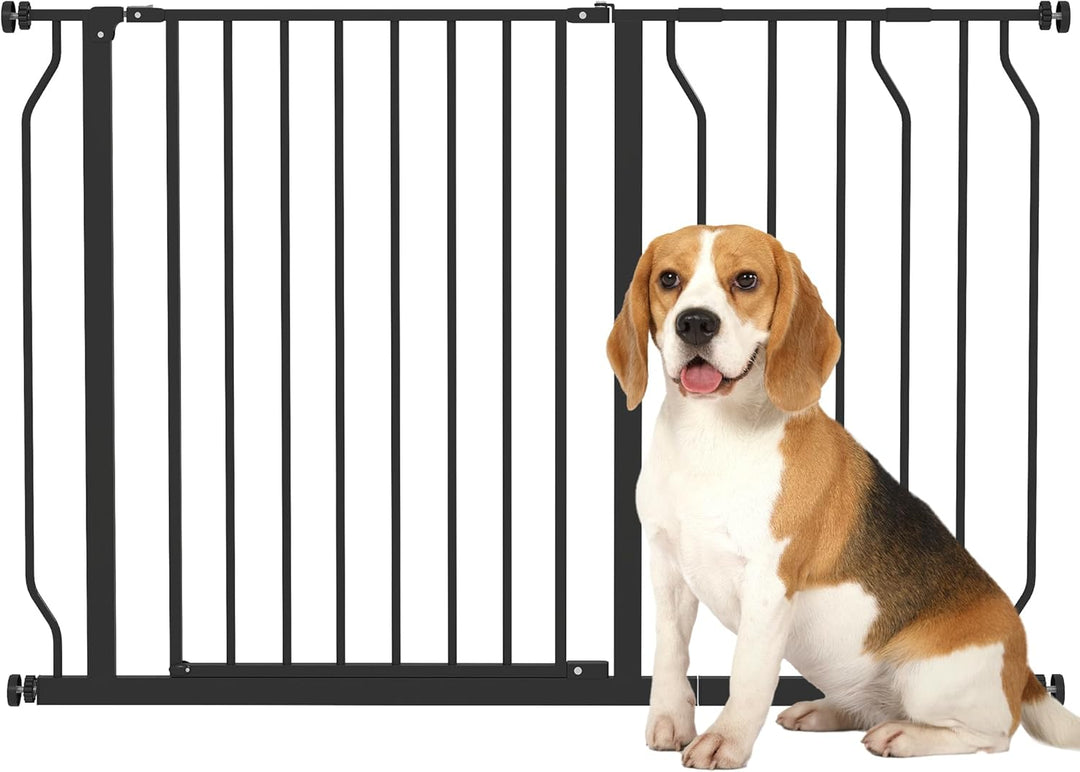 PawHut Hunde Türschutzgitter Treppenschutzgitter, 75-115 cm Hunde Türgitter, Baby Türgitter, Klemmgi