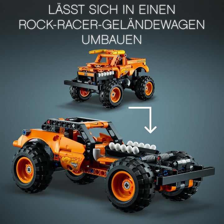 LEGO 42135 Technic Monster Jam EL Toro Loco, Monster Truck-Spielzeug ab 7 Jahre, Spielzeugauto-Set f