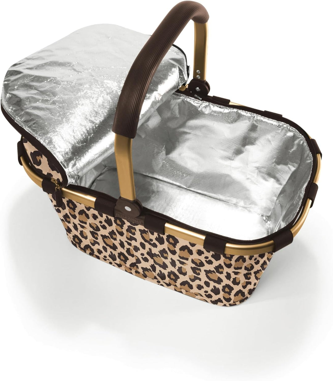 reisenthel carrybag iso Frame Leo Macchiato – Stabiler Einkaufskorb mit Kühlfunktion – Elegantes und