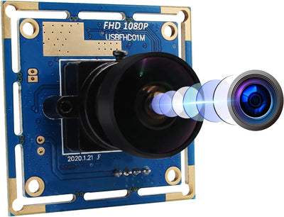 ELP USB Kamera Modul Weitwinkel 170 Grad Fischaugenobjektiv USB Kamera 2MP 1080P Webcam Hohe Bildrat