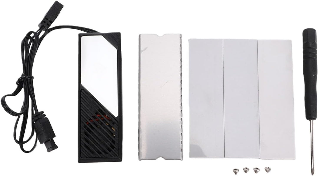 Heatsink-Kühler für M.2 2280 SSD/PC/PS5, RGB Sync Kühler Kühlkörper | Aluminium SSD NVMe Kühlkörper