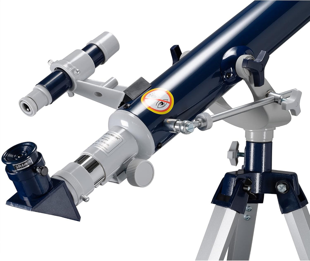 Bresser junior Linsenteleskop 60/700 AZ mit azimutalem Stativ, LED Sucher, Transportkoffer und weite