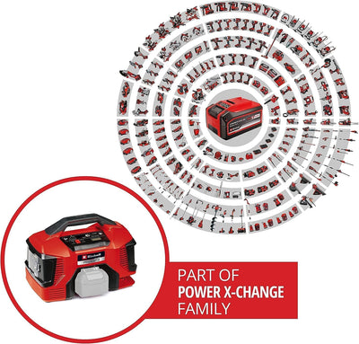 Einhell Akku-Kompressor PRESSITO 18/21 Power X-Change (Li-Ion, 18V, Hoch- u. Niederdruckpumpe, digit