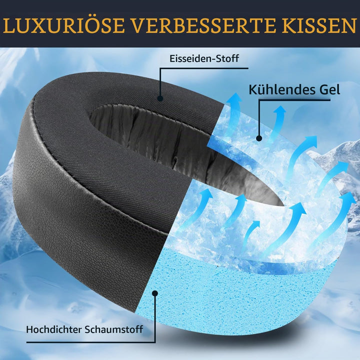 SOULWIT Kühlgel Ersatz Polster Ohrpolster für Sony PS 5 Puls PS5 3D Wireless Headset, Ersatzpolster