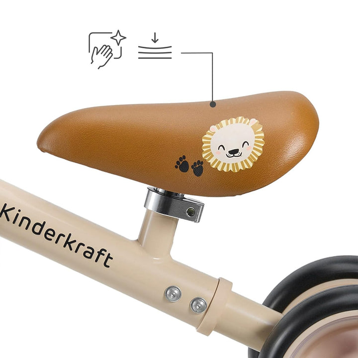 Kinderkraft Cutie Flash Laufrad, Lernlaufrad, Kinderlaufrad, Lauflernrad ohne Pedale, Räder mit LED-