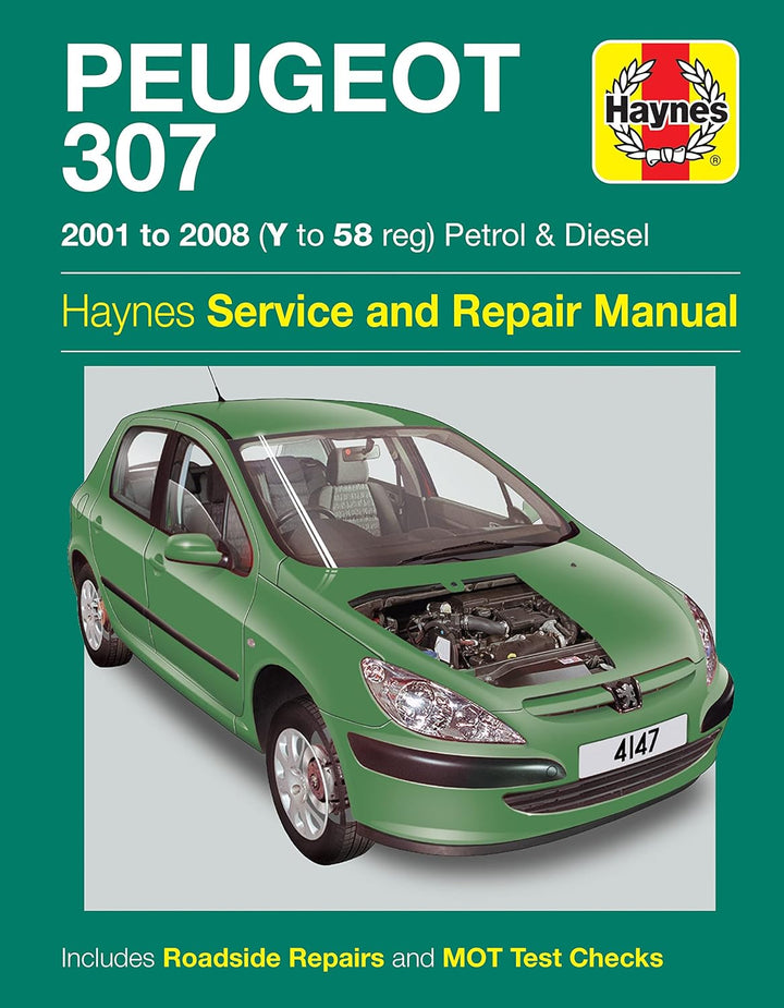 Peugeot 307 (01 - 08) (Y to 58 reg) Petrol & Diesel, Taschenbuch