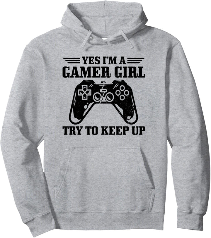 Gamer Girl Gaming Zocken Videospiele Zocker Nerd Geschenk Pullover Hoodie