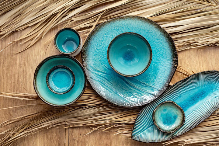 KULINA Sushi Teller SKY BLUE 21,5 x 13 cm, by MIJ