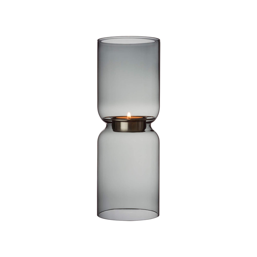 Iittala Kerzenhalter Lantern Glas grau, 25cm 25cm Grau, 25cm Grau