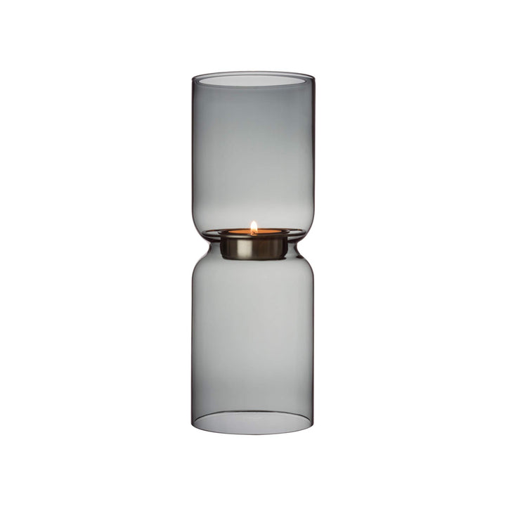 Iittala Kerzenhalter Lantern Glas grau, 25cm 25cm Grau, 25cm Grau