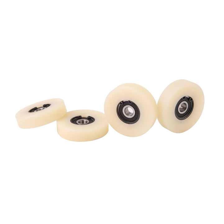 Smart Machines x 50 mm Durchmesser gefräste Nylon-Rollen hergestellt in der EU 12 mm Width- 8 mm Bea