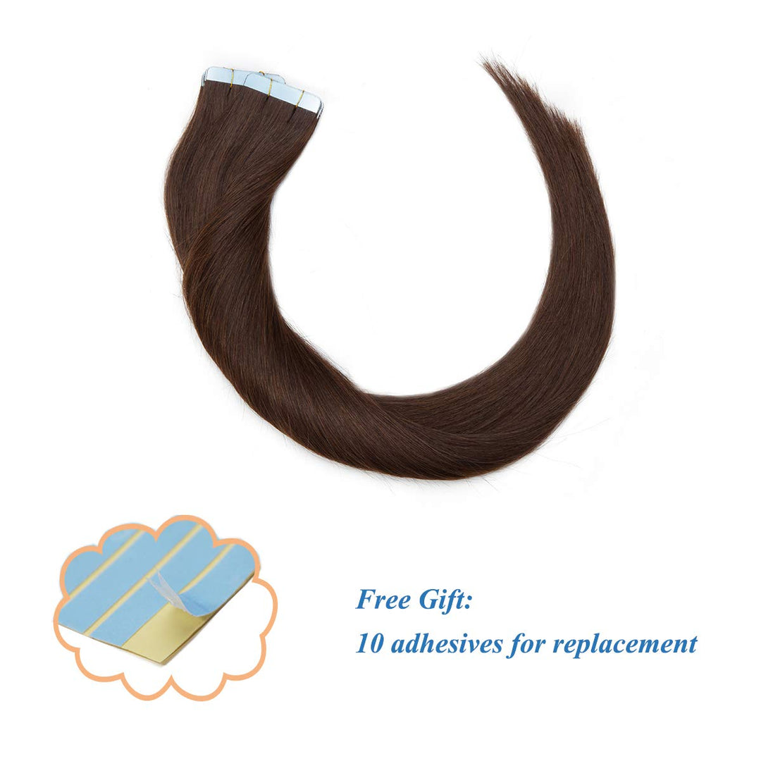 SEGO Tape Extensions Echthaar Klebeband 20 Stück Haarverlängerung 3G/pcs 100% Remy Human Haar Haarte