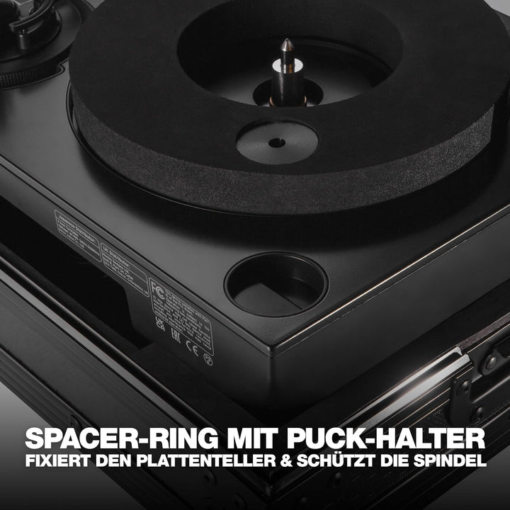 Reloop Premium RP-7 Turntable Case - Robuste Konstruktion mit kratzfester Hexa-Oberfläche in mattem