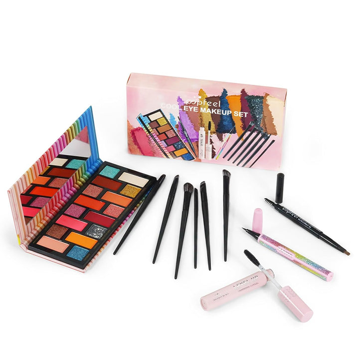 RoseFlower Schminke Set Profi Make Up Set Teenager Mädchen Schminkkoffer Kosmetische Makeup Paletten