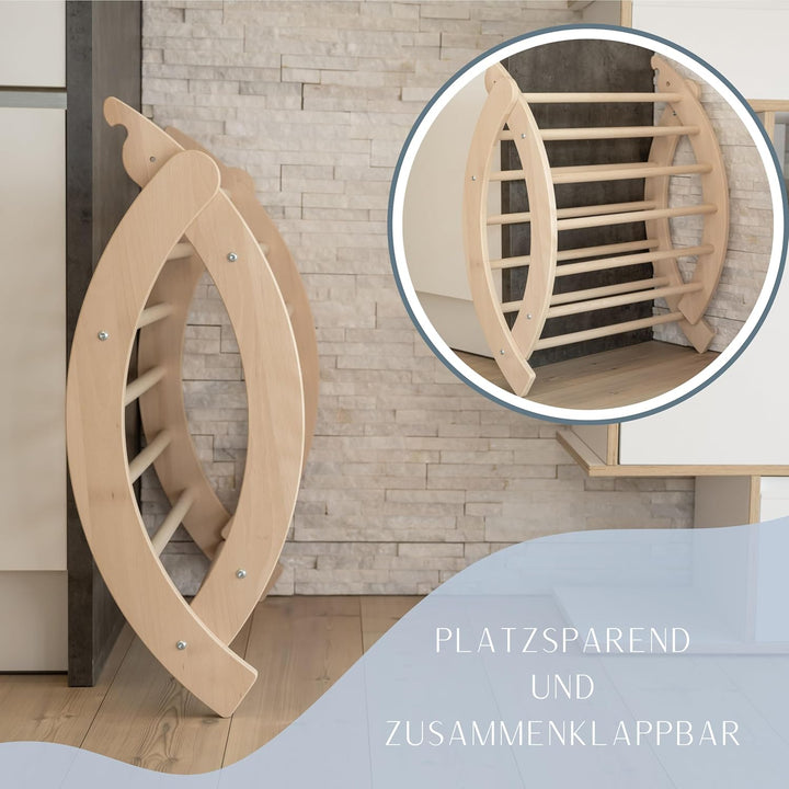 JOWE Kletterbogen aus Holz - 100% Made in Austria - Klettergerüst aus Buche massiv (nur Kletterbogen