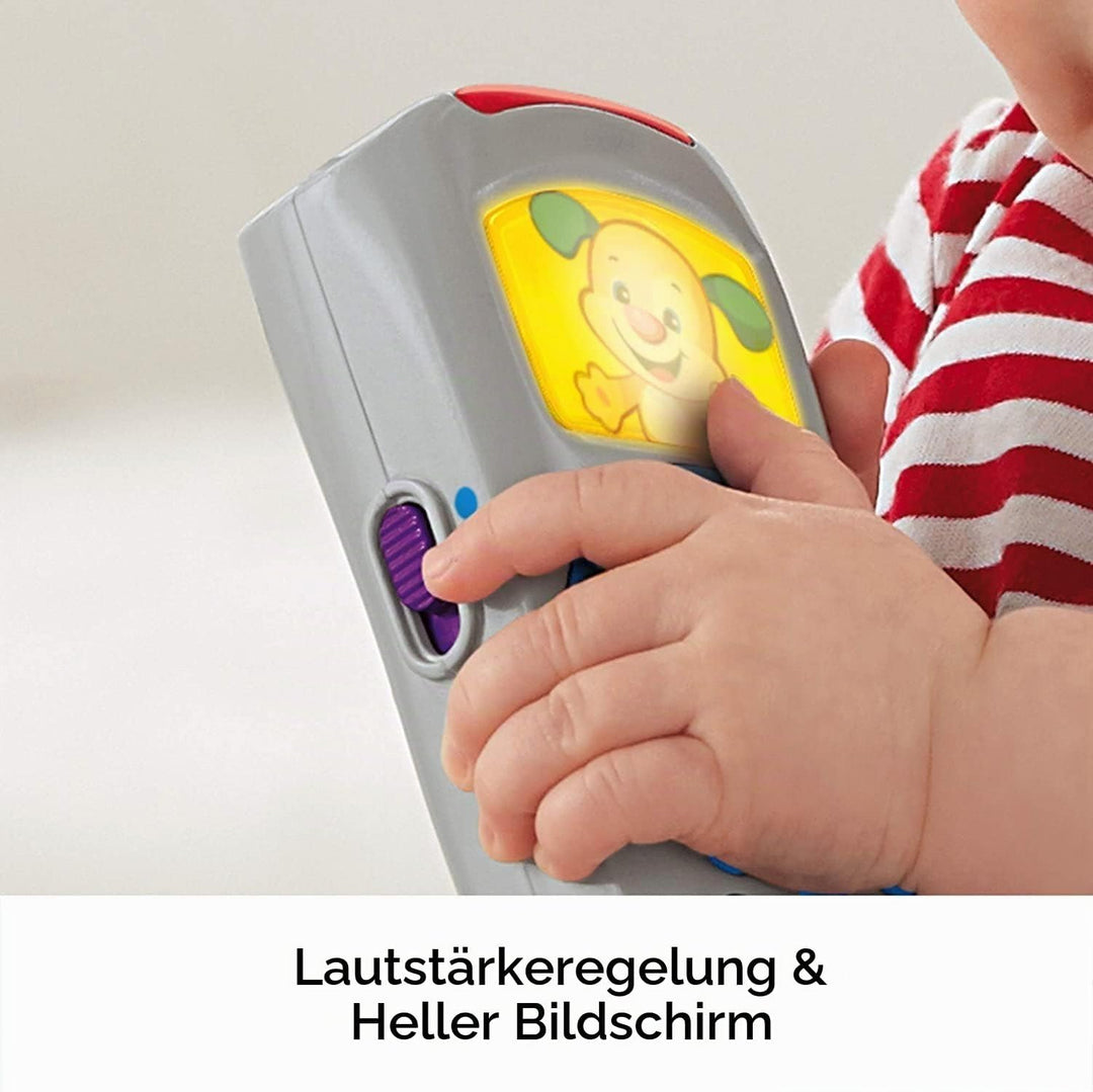 Fisher-Price Lernspass Lernspielzeug für Babys Hündchen-Fernbedienung Spielzeugfernbedienung mit Mus