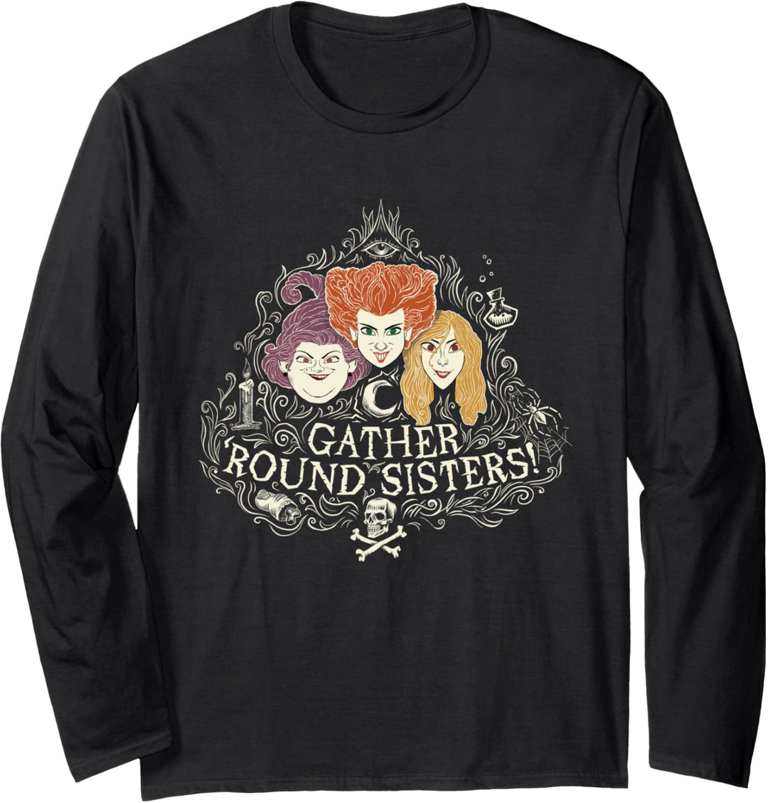 Disney Hocus Pocus Gather' Round Sanderson Sisters Langarmshirt
