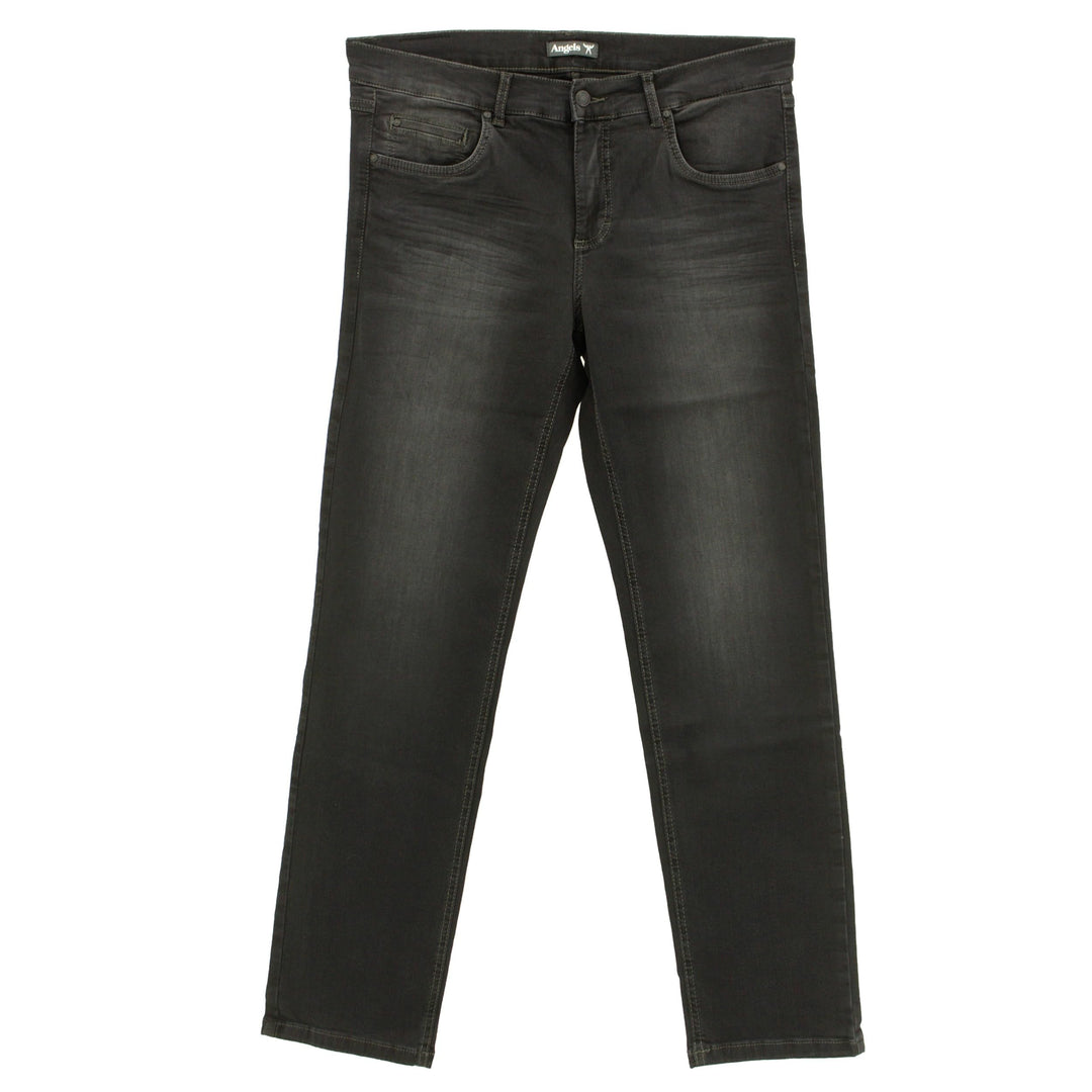 Angels Damen Jeans Hose Cici Stretchdenim Darkblue 42W / 30L Schwarz, 42W / 30L Schwarz