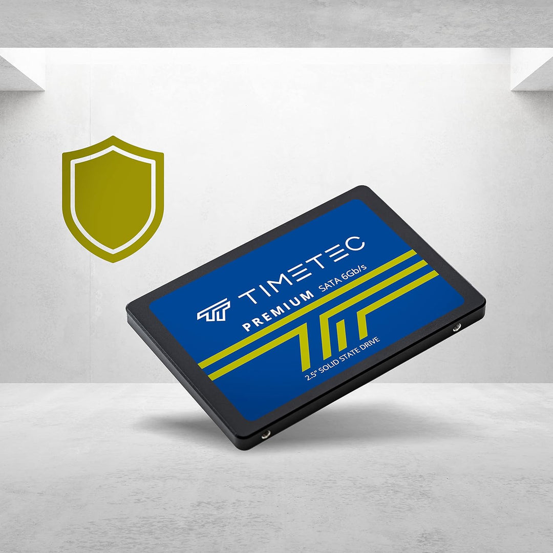 Timetec 512GB SSD 3D NAND TLC SATA III 6 Gb/s 2,5 Zoll 7 mm (0,28 Zoll) 400 TBW Lesegeschwindigkeit
