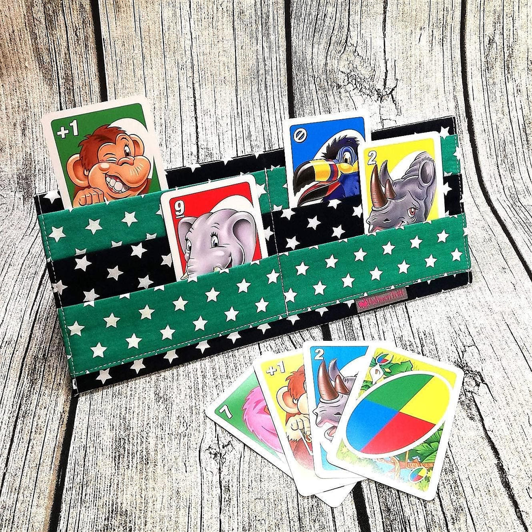 Spielkartenhalter aus Stoff - Handgefertigt & Praktisch | Ideal für Kinder, Senioren & Menschen mit