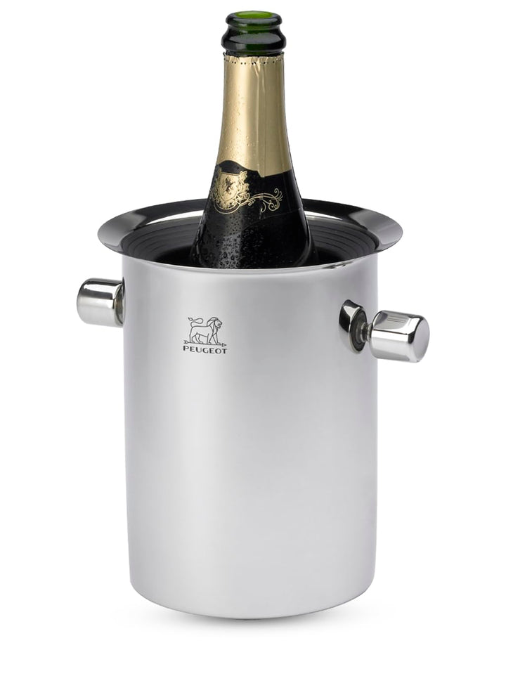 Peugeot Flaschenkühler mit Kühlakkus, Für Sekt- und Weinflaschen, Höhe: 19 cm, Edelstahl, 220068, Ed