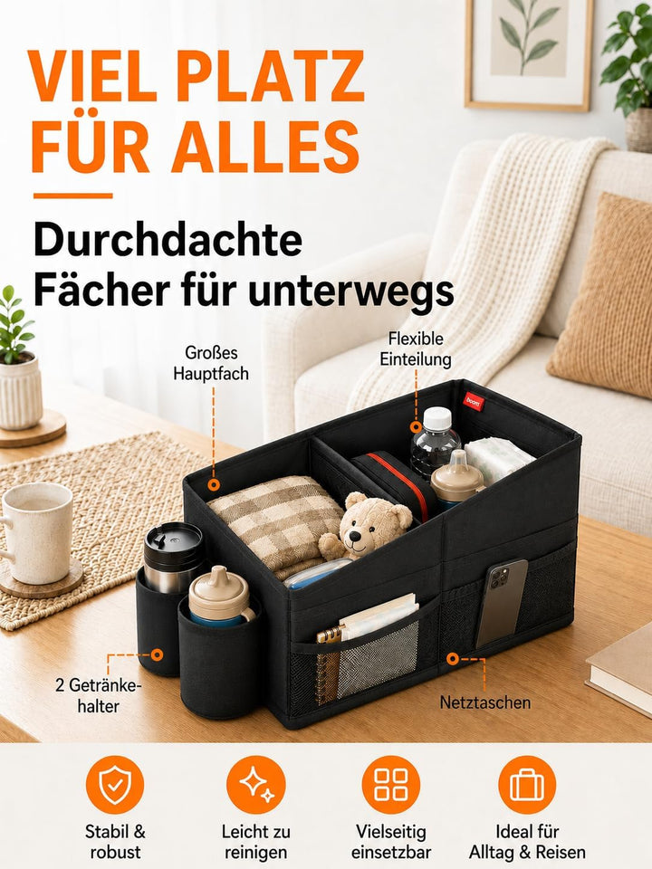 WOCVRYY Autositz Organizer Auto Zubehör Innenraum Frauen Kinder Rücksitz Beifahrersitz Organizer für