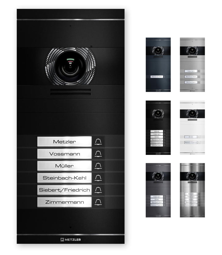 Metzler VDM10 2.0 Video Türsprechanlage, Sprechanlage Individuell konfigurierbar mit austauschbarem