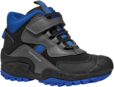 Geox Jungen J New Savage Boy B A Sneaker 24 EU Grau, 24 EU Grau