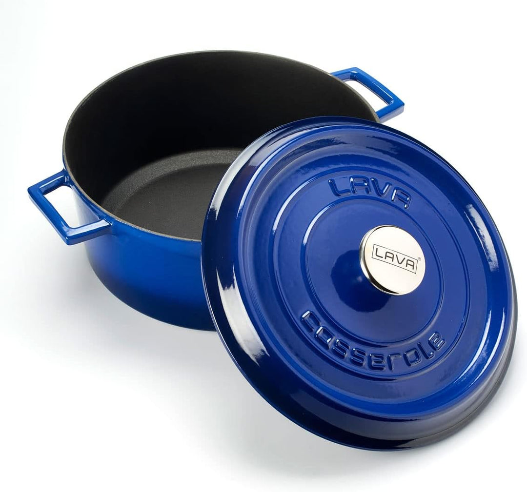 CASSEROLE ROND 280 MM 6.70 LTR LVYTC28K2B BLUE/BLACK  36 x 29 x 13.5 cm blau, 36 x 29 x 13.5 cm blau