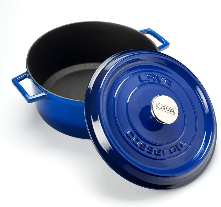 CASSEROLE ROND 280 MM 6.70 LTR LVYTC28K2B BLUE/BLACK  36 x 29 x 13.5 cm blau, 36 x 29 x 13.5 cm blau