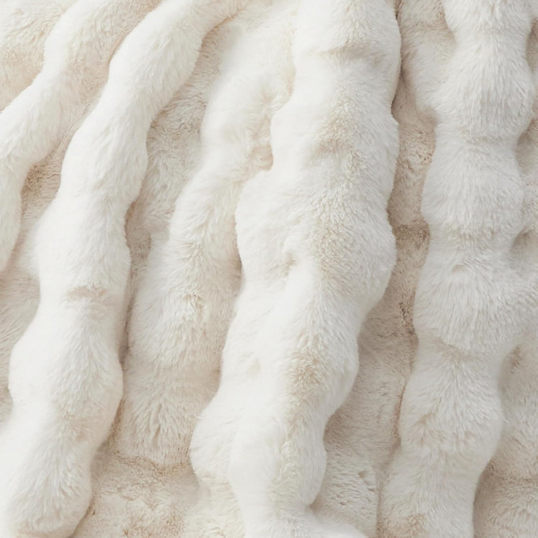 BEDSURE Kuscheldecke Kaninchen Flauschig, Dicke Und Warme Sofadecke Für Den Winter, Kunstfelldecke,