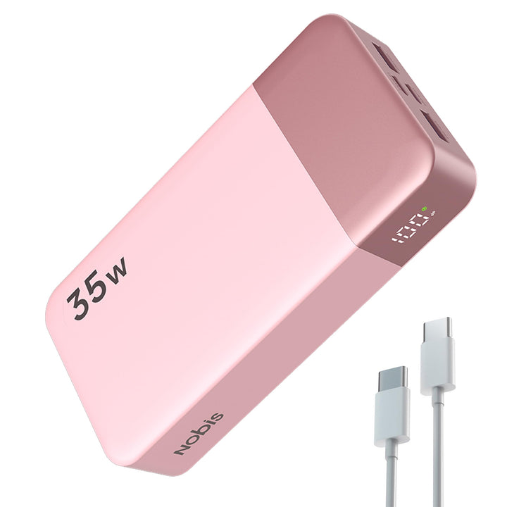 NOBIS Power Bank, Powerbank 20000mAh, 35W Externe Handyakkus Fast Charging, Externer Akku with C to