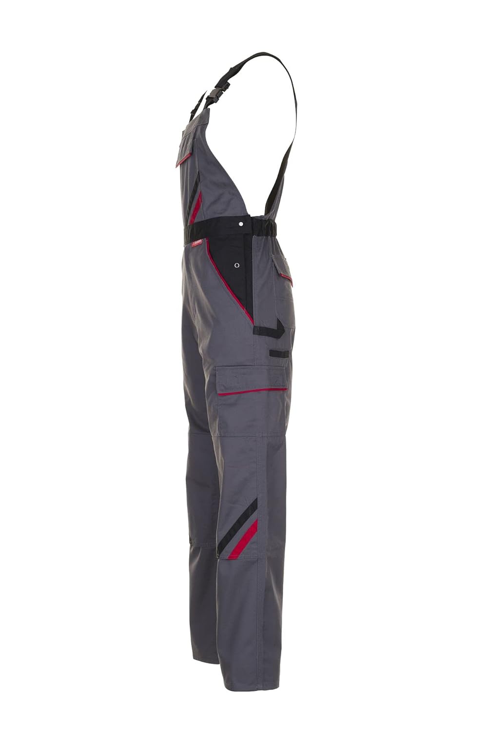 PLANAM Latzhose HIGHLINE, Farbe schiefer/schwarz/rot, Grösse 50 schiefer/schwarz/rot 50, schiefer/sc
