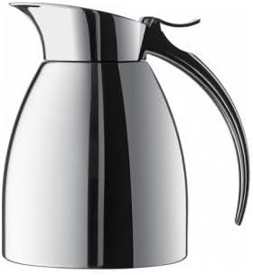 Emsa Eleganza Isolierkanne 502663 | 0,3 L Fassungsvermögen | Easy Open Verschluss | 12h heiss, 24h k