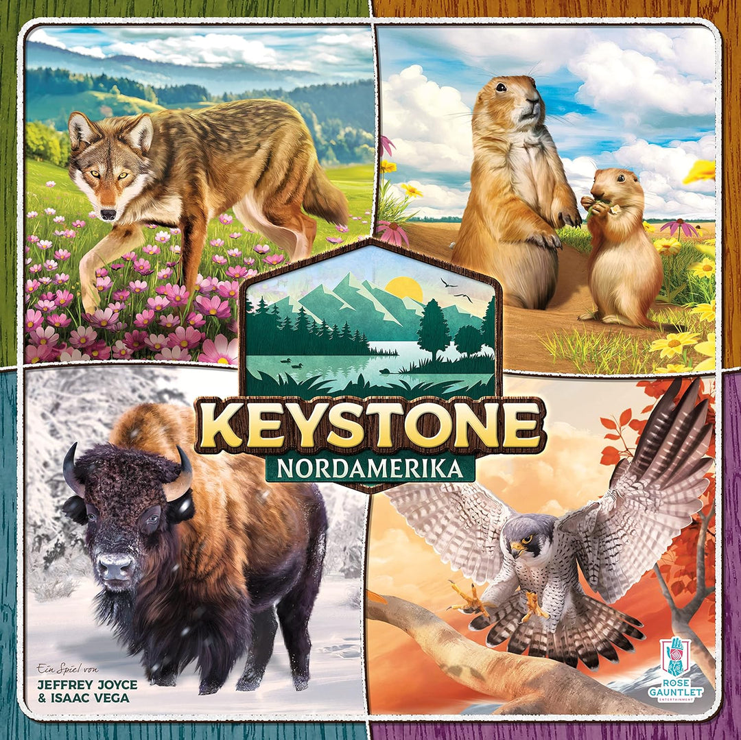 Rose Gauntlet | Keystone: Nordamerika | Familienspiel | Legespiel | 1-4 Spieler | Ab 10+ Jahren | 30