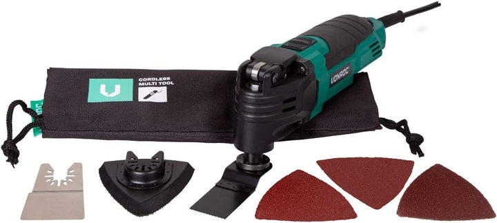 VONROC Multifunktionswerkzeug/Oszillationswerkzeug 300W – Schnellwechselsystem, variable Drehzahl –