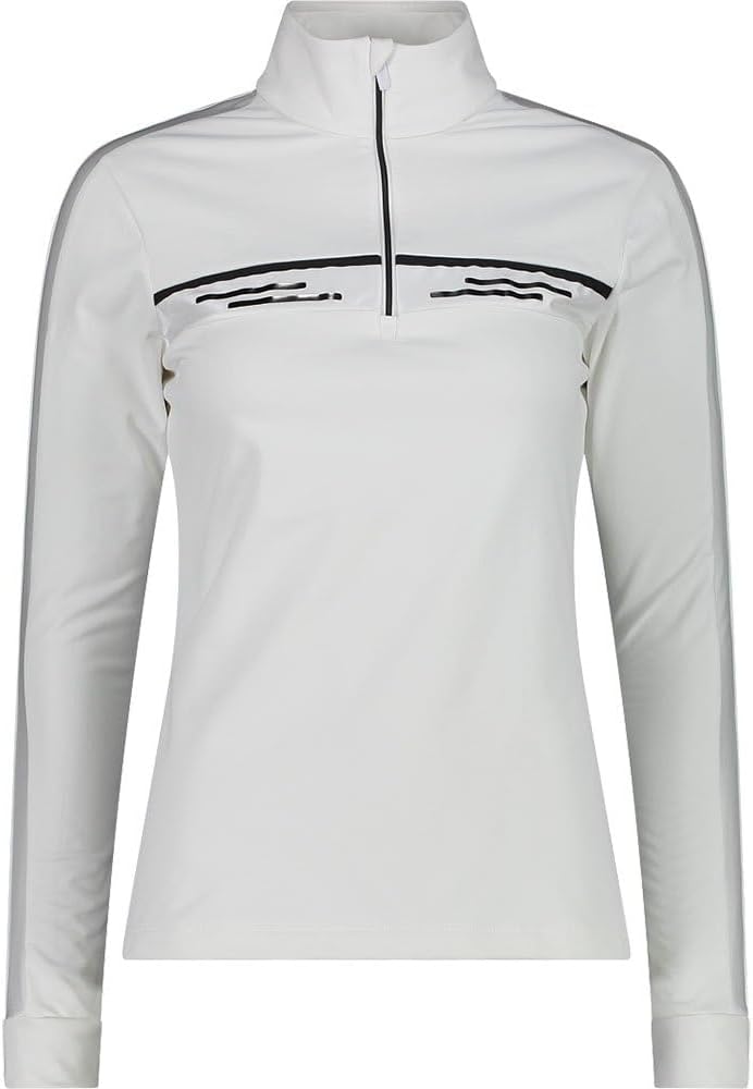 CMP Damen Pullover Kapuzenpullover Hoodie A001 Bianco 42, A001 Bianco 42