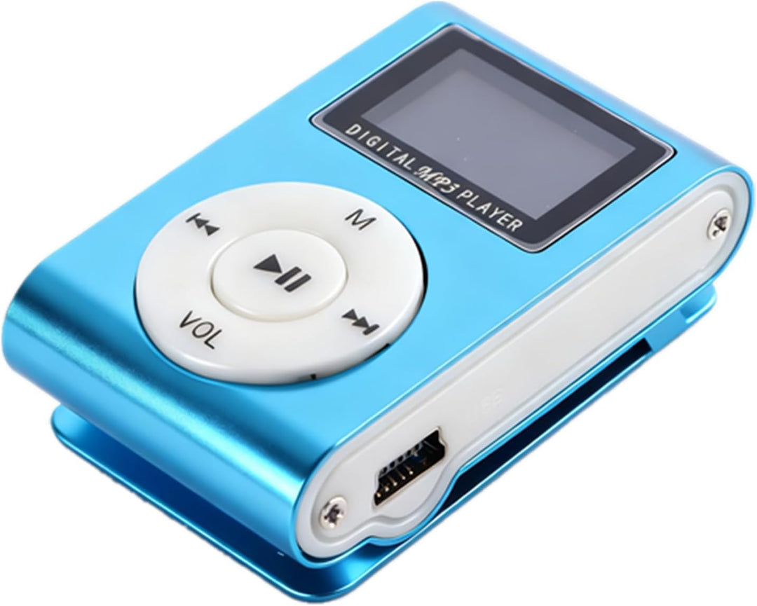 MP3 Player Tragbar, 128MB Musikplayer mit Metallgehäuse, FM Radio, für Schüler Studenten Sport Laufe