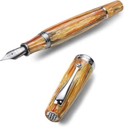 Montegrappa Mia,The modern classic' Füllfederhalter in der Farbe Spice Explosion, aus Edelharz herge