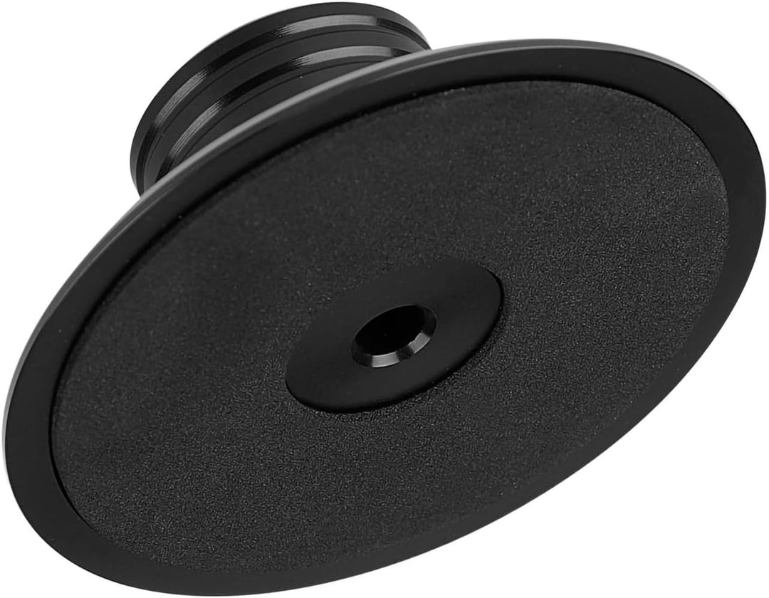 Schwarze Rekord -Gewichtsklemme Plattenspieler Metallscheibenstabilisator Schwarzer (Black), BLACK