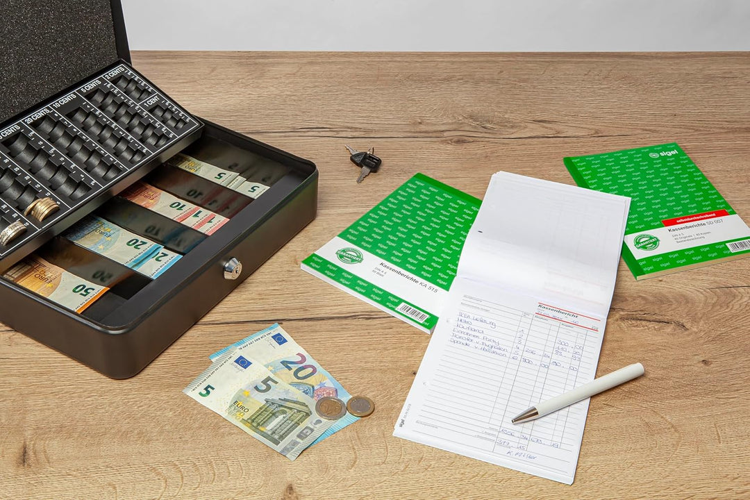 SIGEL KA515/10 Kassenbericht A5, 10 Stück á 50 Blatt, 10 Stück