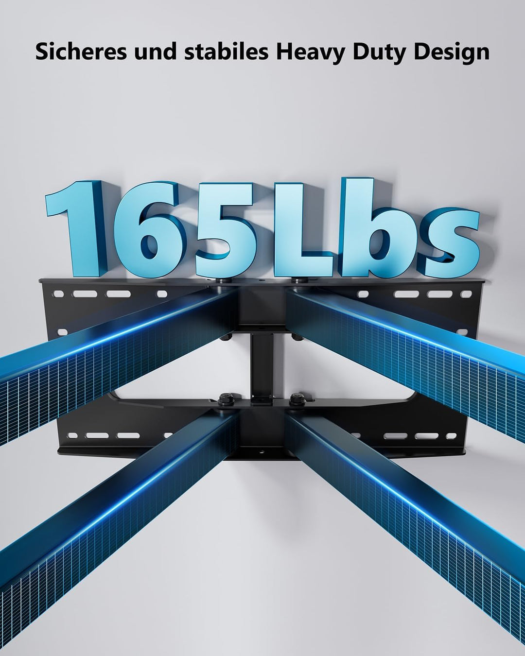 FORGING MOUNT TV Wandhalterung 109CM Langer Arm Schwenkbar Neigbar TV Halterung für 50-90 Zoll Flach