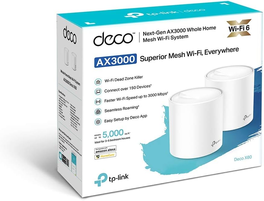 TP-LINK AX3000 Whole Home Mesh Wi-Fi 6 System Access Point WLAN 2er 2-teilig, 2-teilig