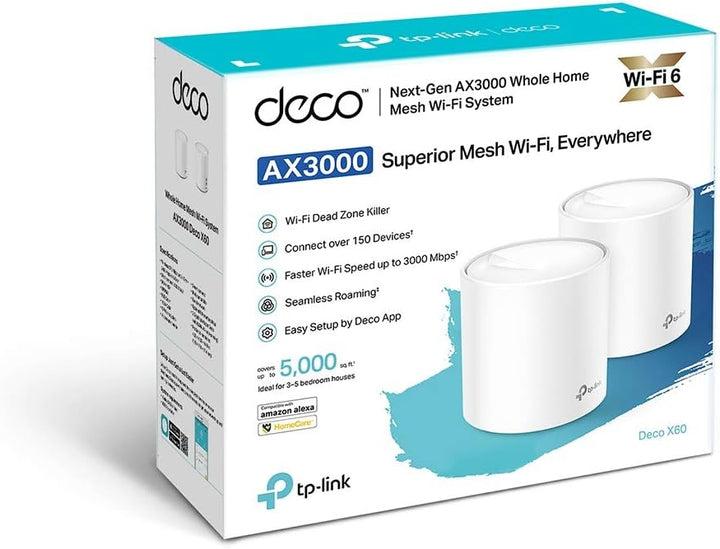 TP-LINK AX3000 Whole Home Mesh Wi-Fi 6 System Access Point WLAN 2er 2-teilig, 2-teilig