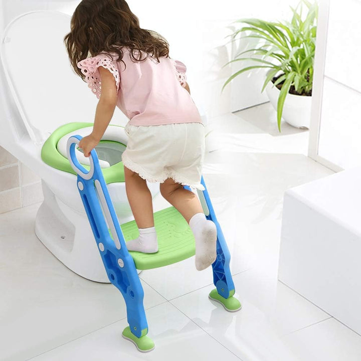 Ejoyous Kinder Toilettensitz mit Treppe, Töpfchentrainer Töpfchen Toiletten-Trainer Töpfchen Kinder-