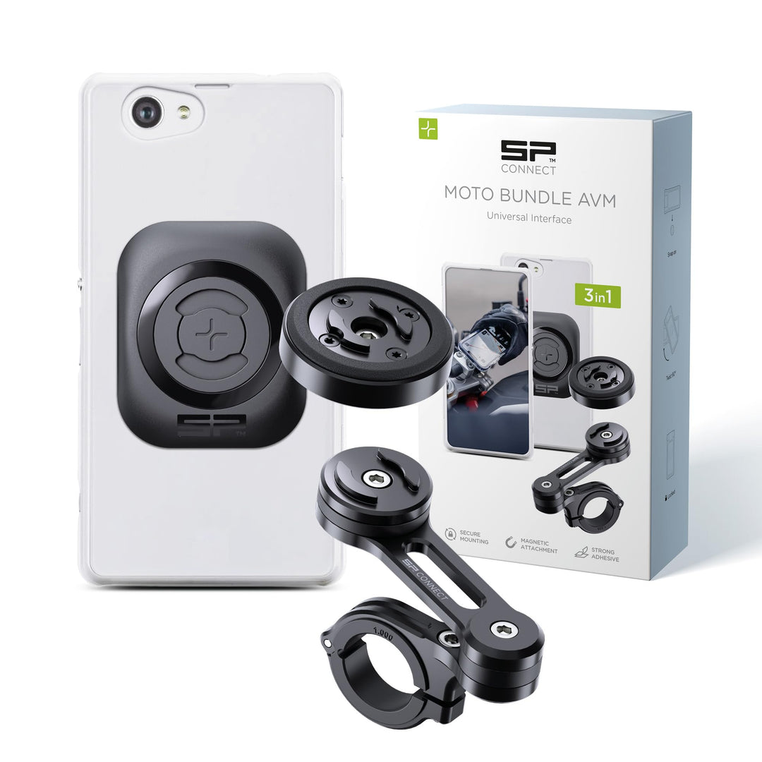 SP CONNECT Moto Bundle II mit Anti Vibration Module + Universal Interface | SPC+ | Handyhalter für M